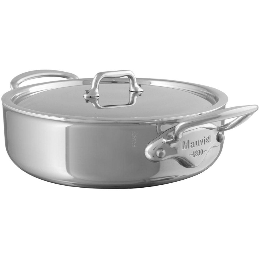 Mauviel 1830 Cook Style Gryde m. L�g 28 cm/5,7 L, St�l