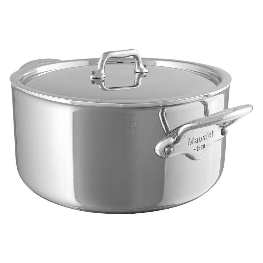 Mauviel 1830 Cook Style Gryde m. L�g 16 cm/1,7 L, St�l