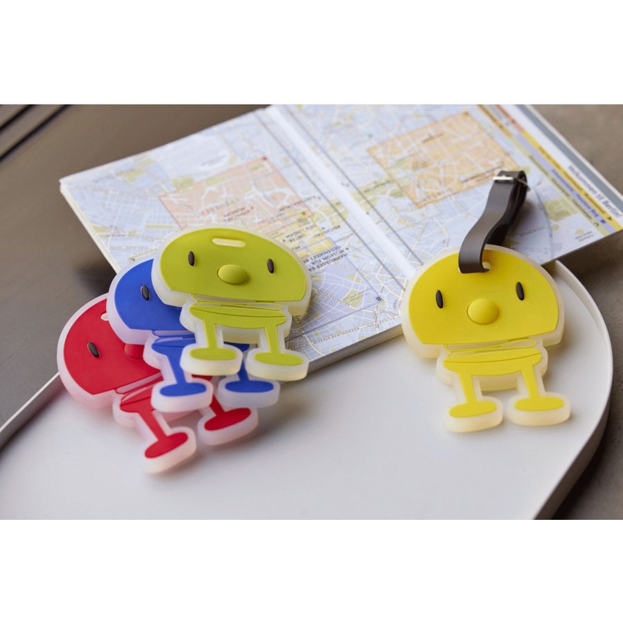 Hoptimist Kuffertm�rke 10,5 cm, R�d