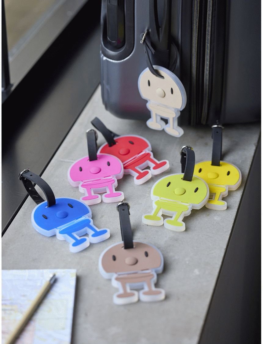 Hoptimist Kuffertm�rke 10,5 cm, Bl�