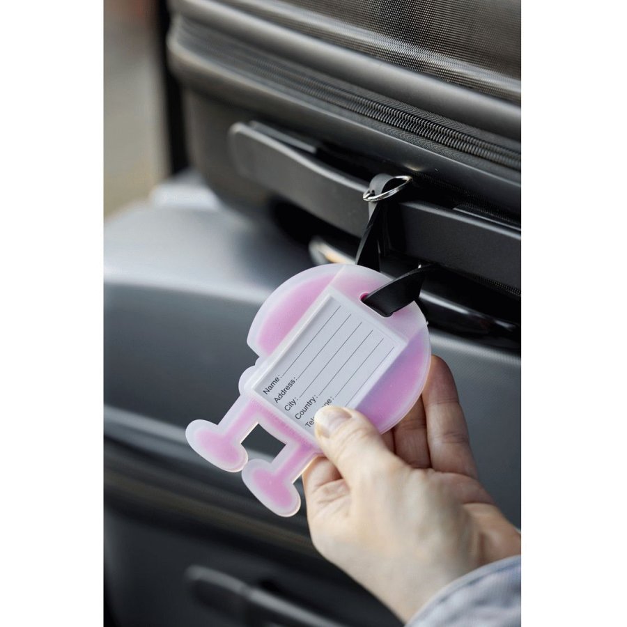 Hoptimist Kuffertm�rke 10,5 cm, Pink