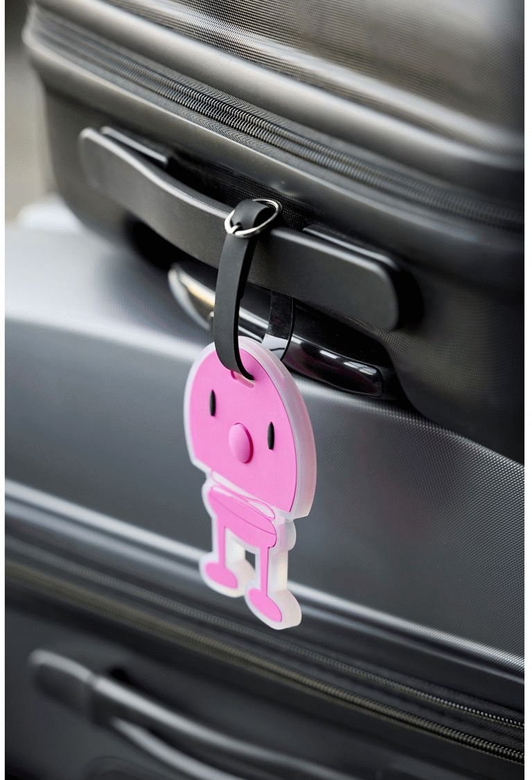 Hoptimist Kuffertm�rke 10,5 cm, Pink