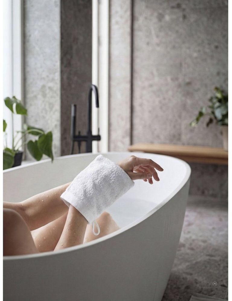 Zone Denmark Sauna Waschhandschuh, Wei&szlig;