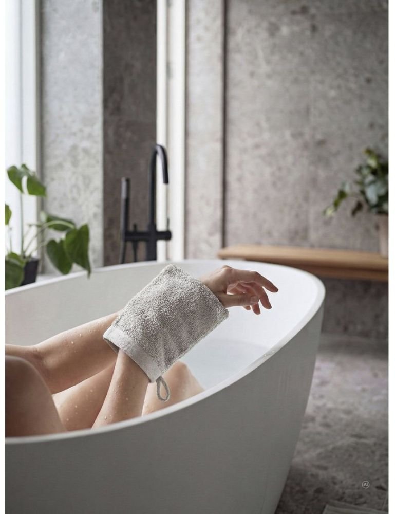 Zone Denmark Sauna Waschhandschuh, Soft Grey