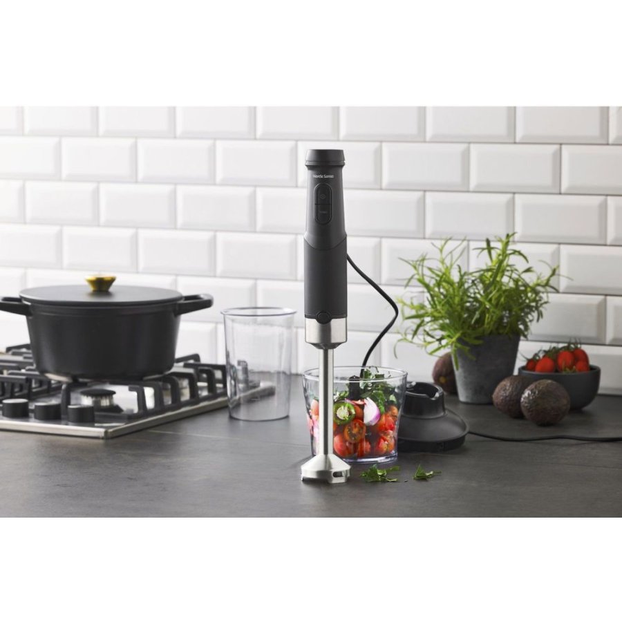 Nordic Sense Stabmixer-Set 5-teilig 1200W, Schwarz