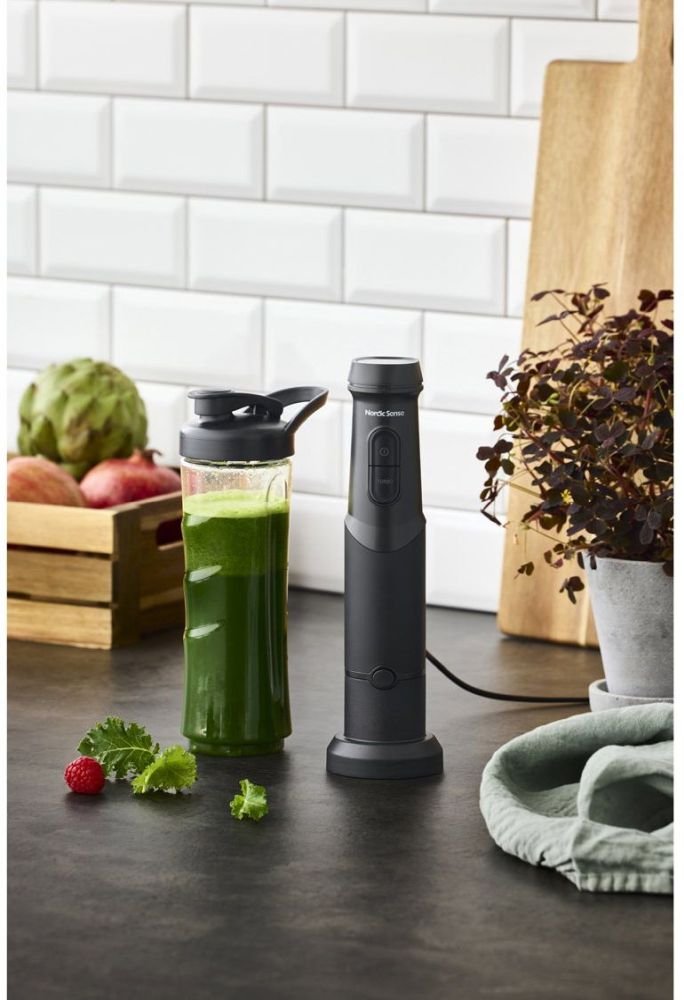 Nordic Sense Stabmixer-Set 5-teilig 1200W, Schwarz