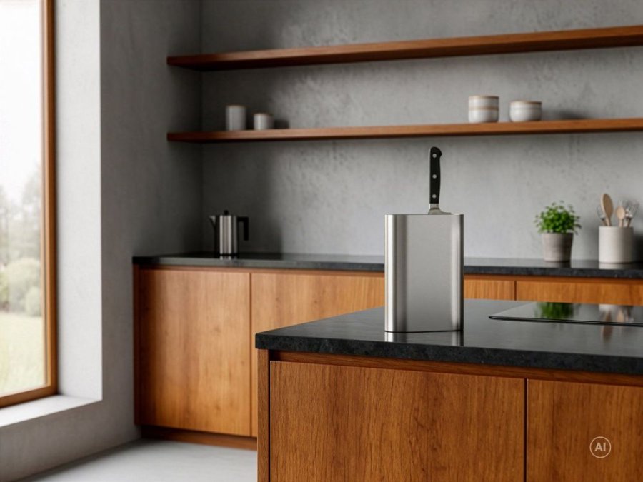 Zone Denmark Singles K�kkenrulleholder H32 cm, Rustfrit St�l