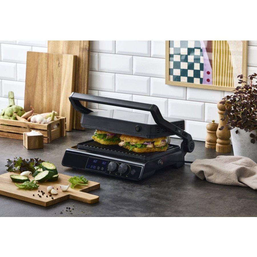 Nordic Sense Digital Paninigrill 2000W, Schwarz