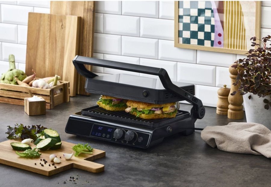 Nordic Sense Digital Paninigrill 2000W, Schwarz