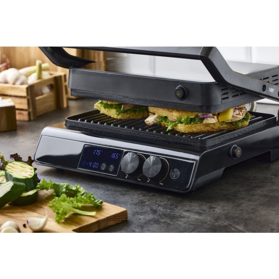 Nordic Sense Digital Paninigrill 2000W, Schwarz