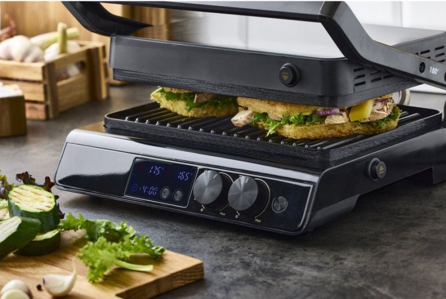 Nordic Sense Digital Paninigrill 2000W, Schwarz