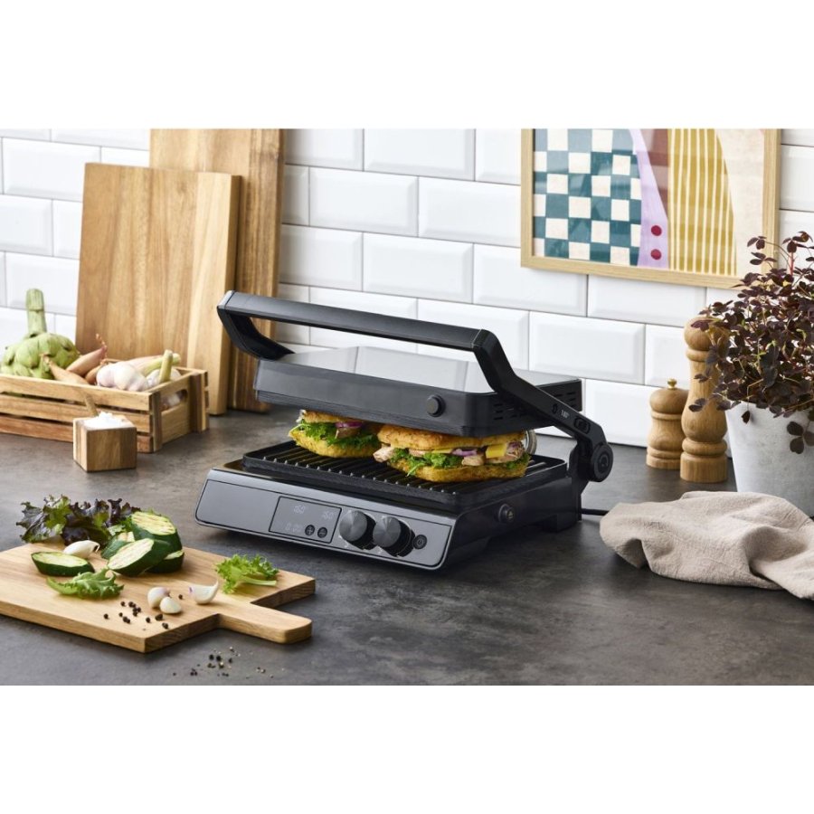 Nordic Sense Digital Paninigrill 2000W, Schwarz