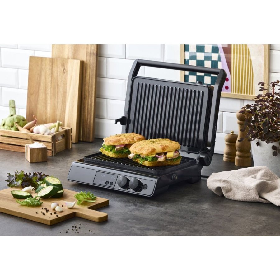 Nordic Sense Digital Paninigrill 2000W, Schwarz
