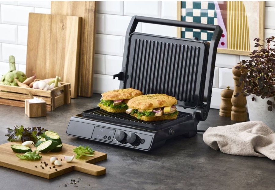 Nordic Sense Digital Paninigrill 2000W, Schwarz