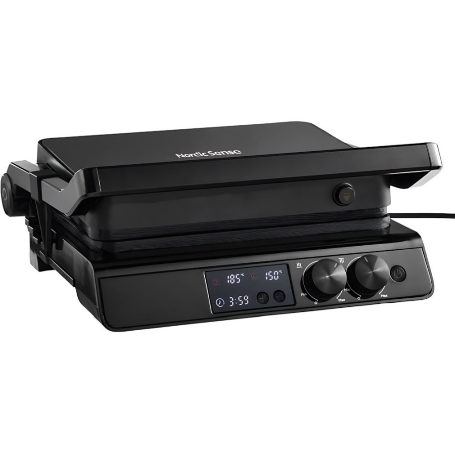 Nordic Sense Digital Paninigrill 2000W, Schwarz