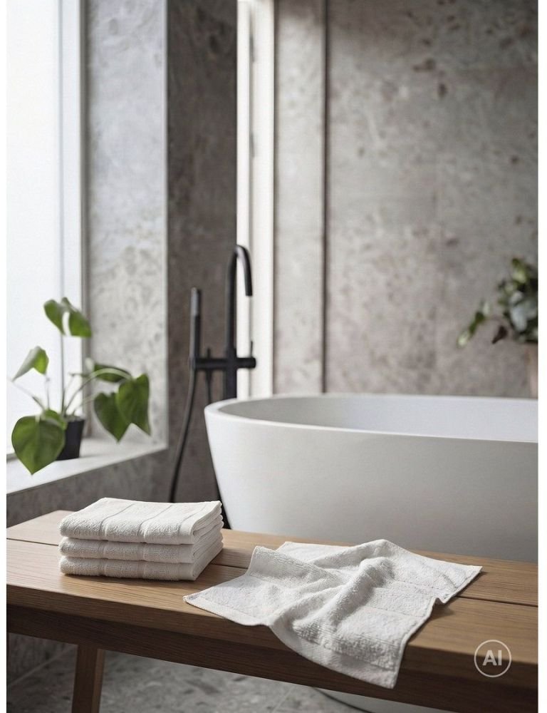 Zone Denmark Sauna Vaskeklud 30x30 cm, Hvid