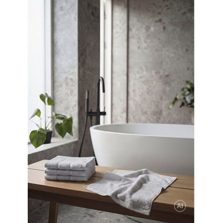Zone Denmark Sauna Vaskeklud 30x30 cm, Soft Grey