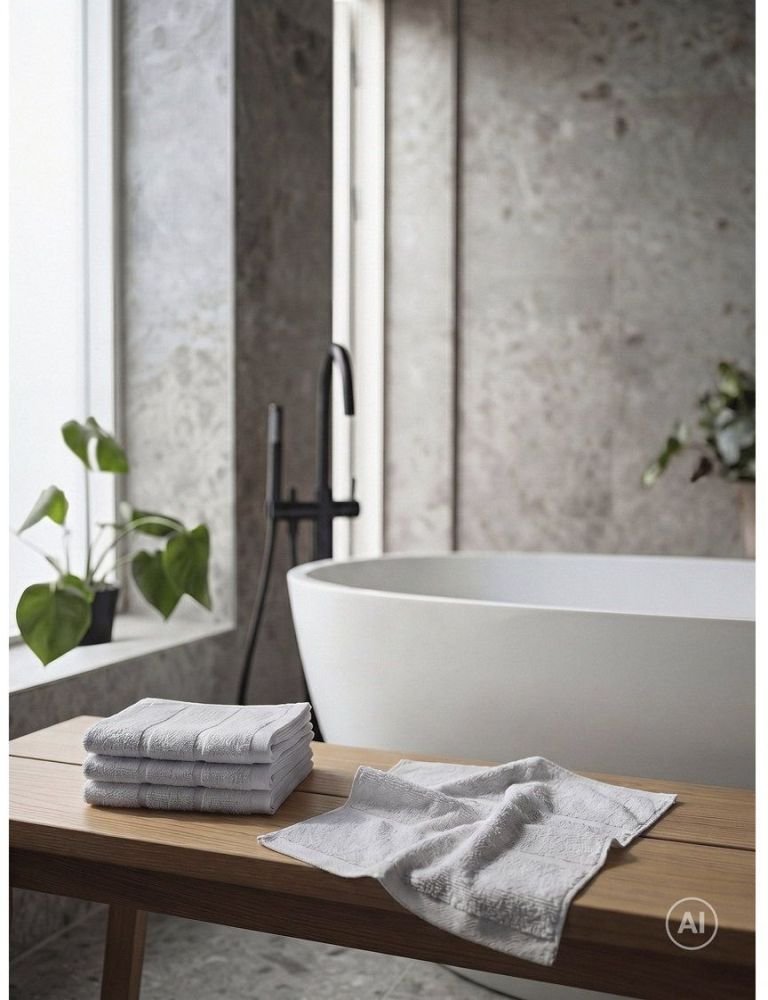 Zone Denmark Sauna Vaskeklud 30x30 cm, Soft Grey