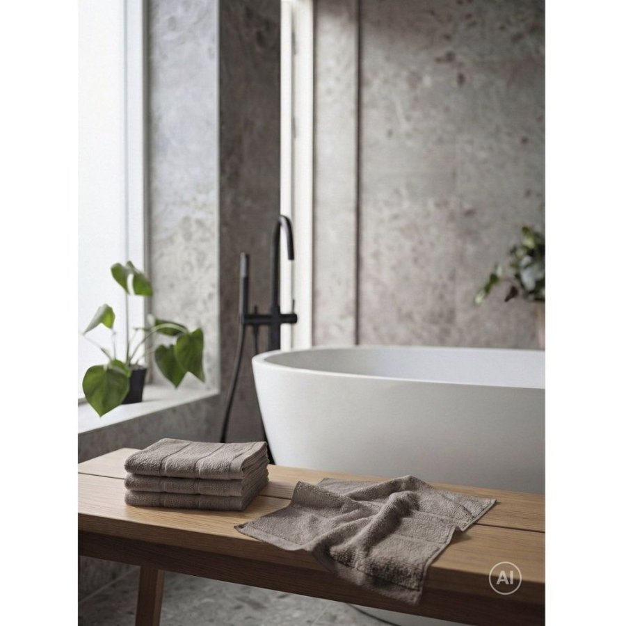 Zone Denmark Sauna Vaskeklud 30x30 cm, Taupe