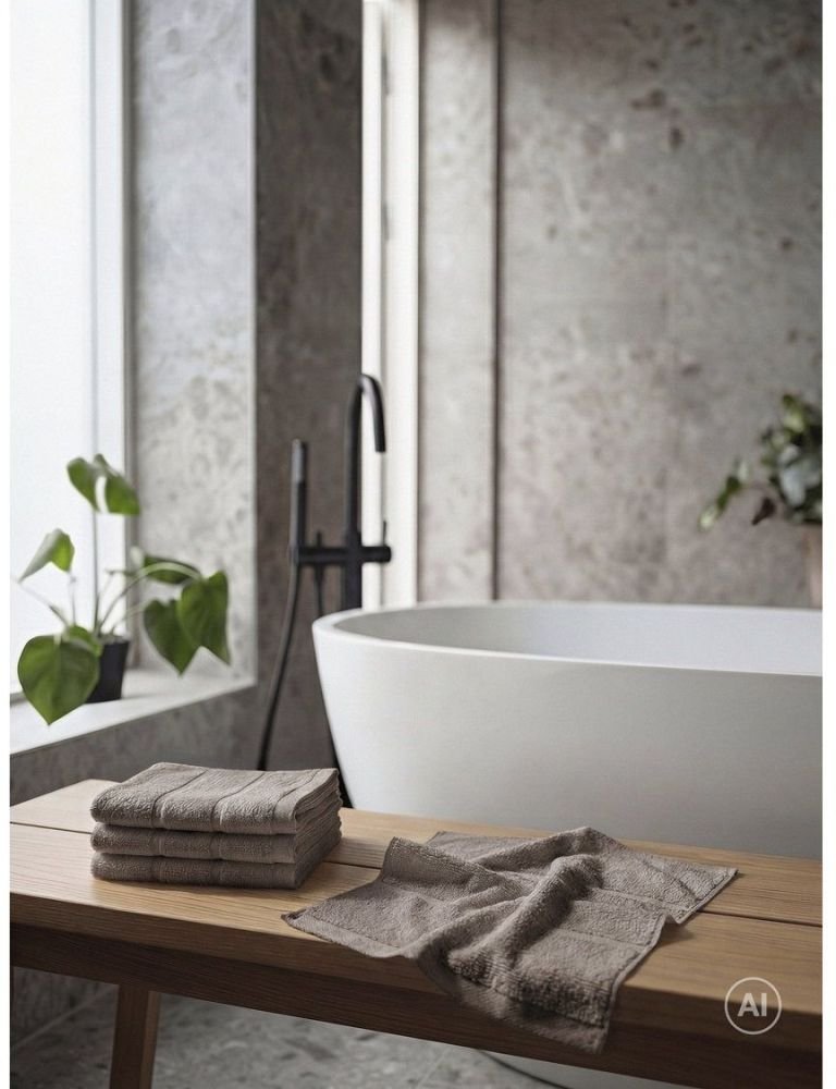 Zone Denmark Sauna Vaskeklud 30x30 cm, Taupe