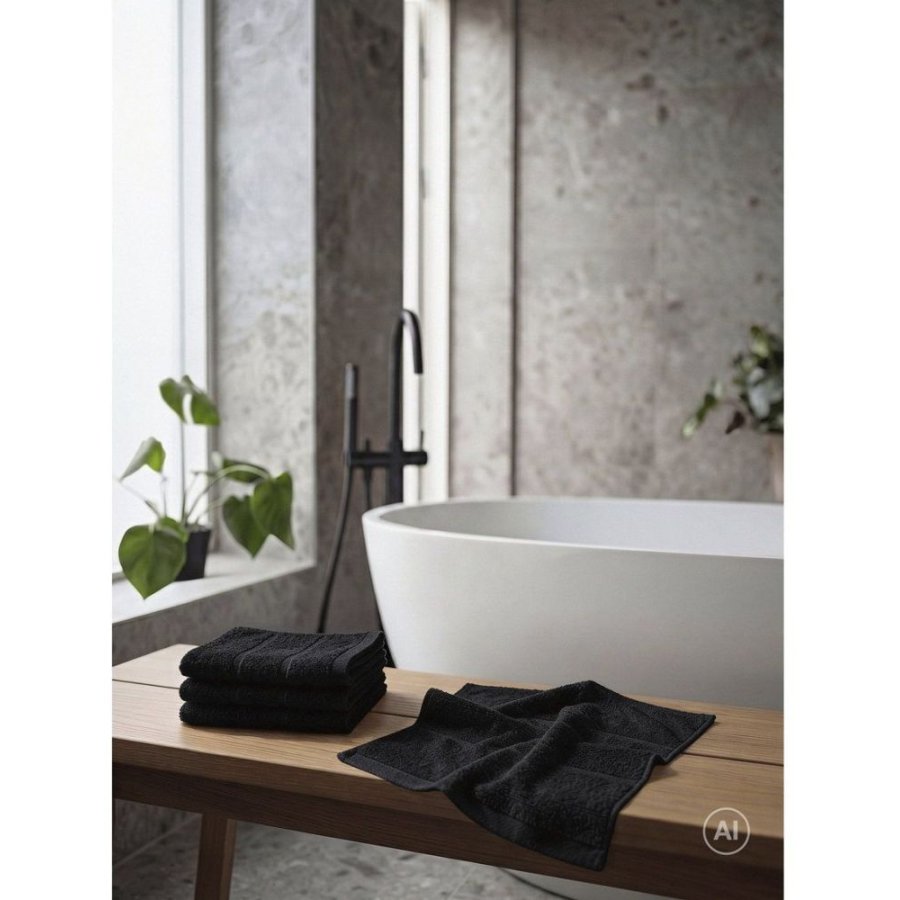 Zone Denmark Sauna Waschhandschuh, Schwarz