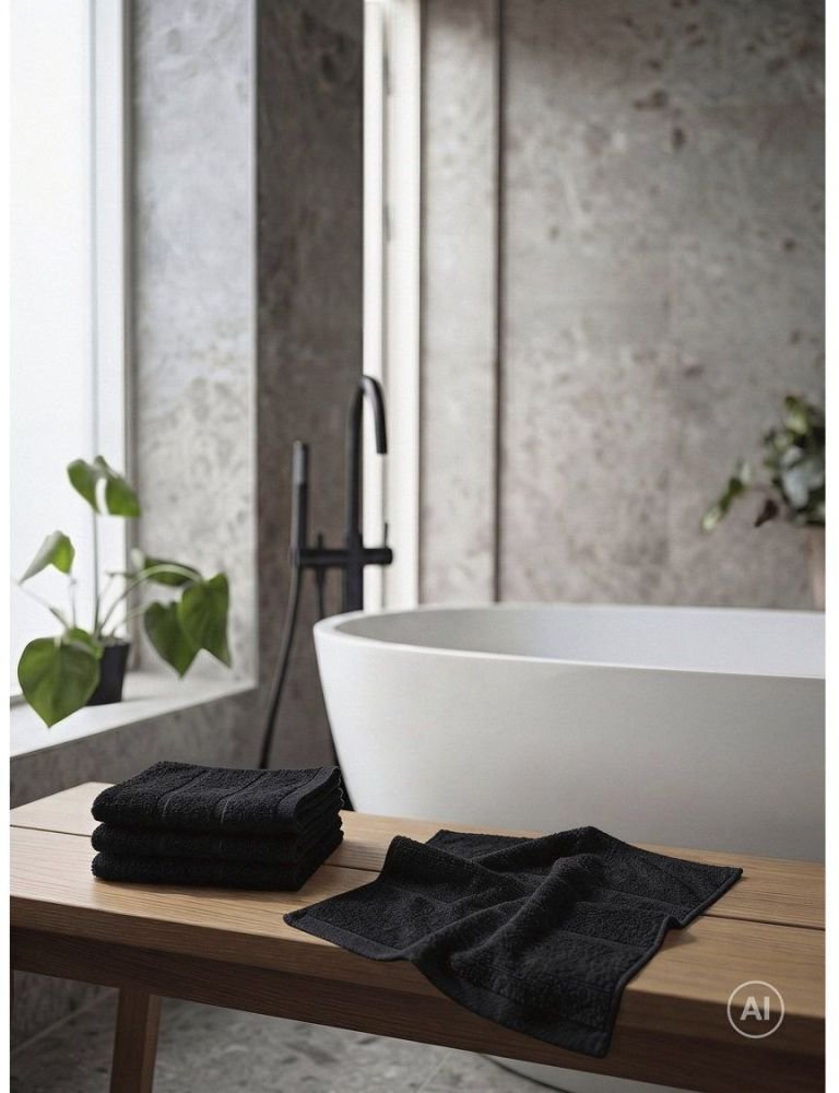 Zone Denmark Sauna Waschhandschuh, Schwarz