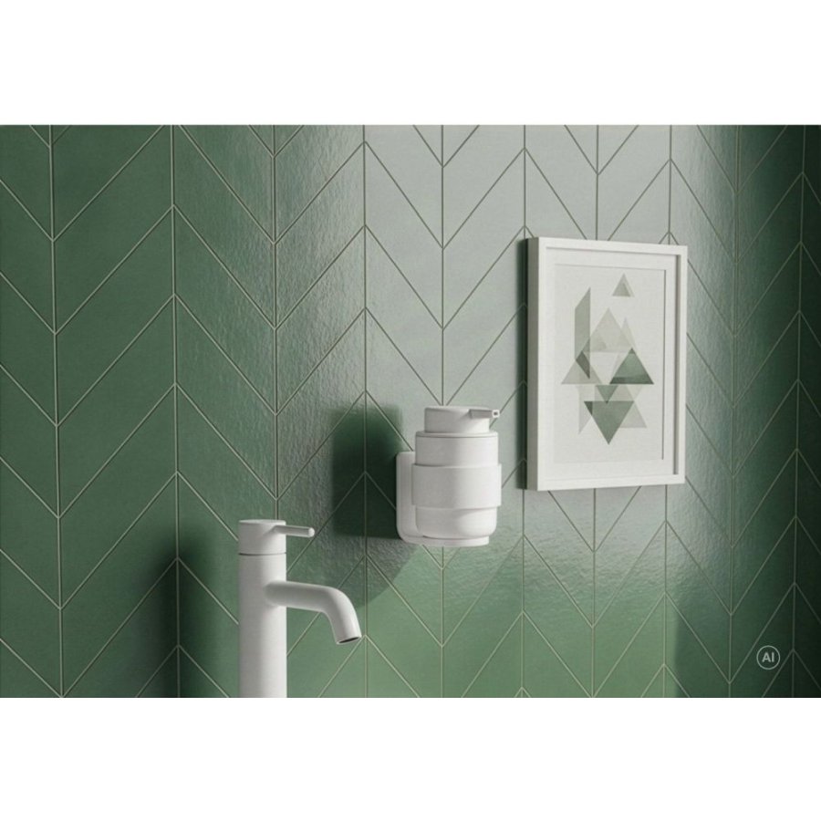 Zone Denmark Ume V�gholder til S�bedispenser og Tandb�rstekrus, Hvid