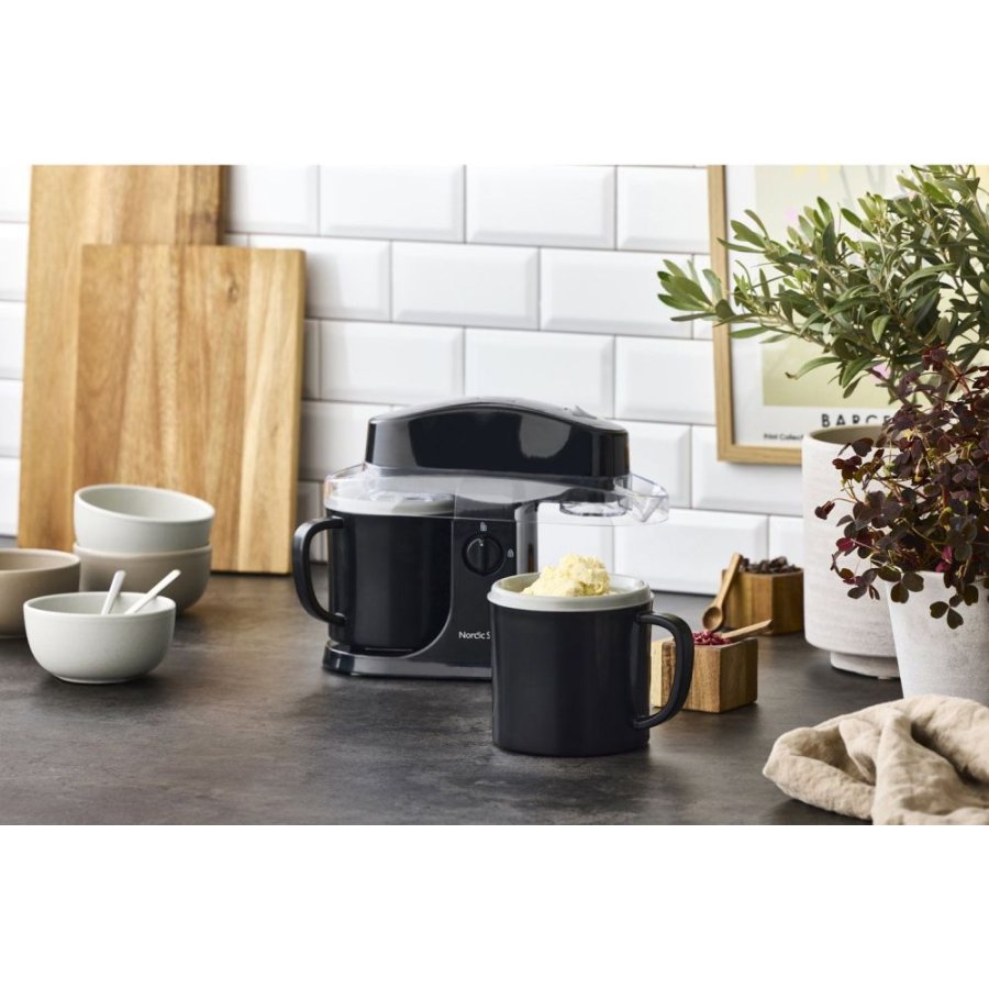 Nordic Sense Eismaschine, Schwarz