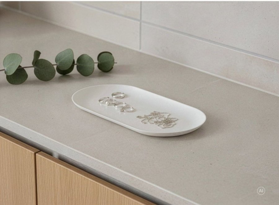Zone Denmark Ume Bakke 9,5x26,5 cm, Hvid