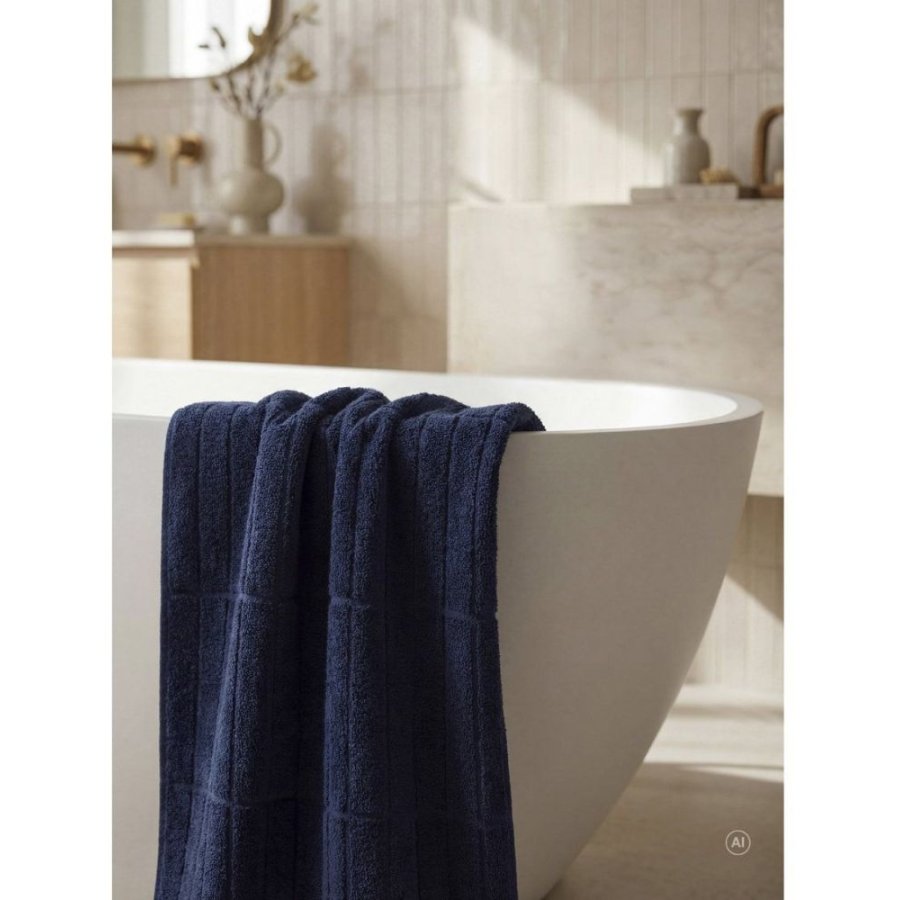 S&ouml;dahl Organic Essence Suite One H�ndkl�de 100x180 cm, Navy Blue