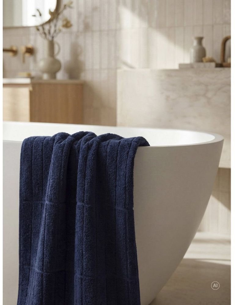S&ouml;dahl Organic Essence Suite One H�ndkl�de 50x100 cm, Navy Blue