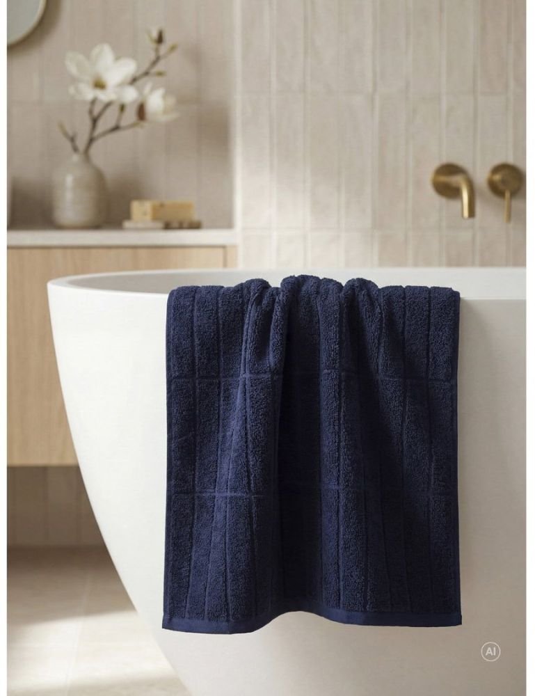 S&ouml;dahl Organic Essence Suite One H�ndkl�de 50x100 cm, Navy Blue