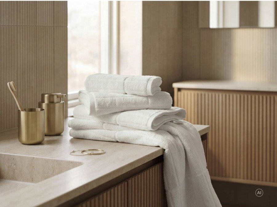S&ouml;dahl Organic Essence Suite One H�ndkl�de 40x60 cm, Optisk Hvid