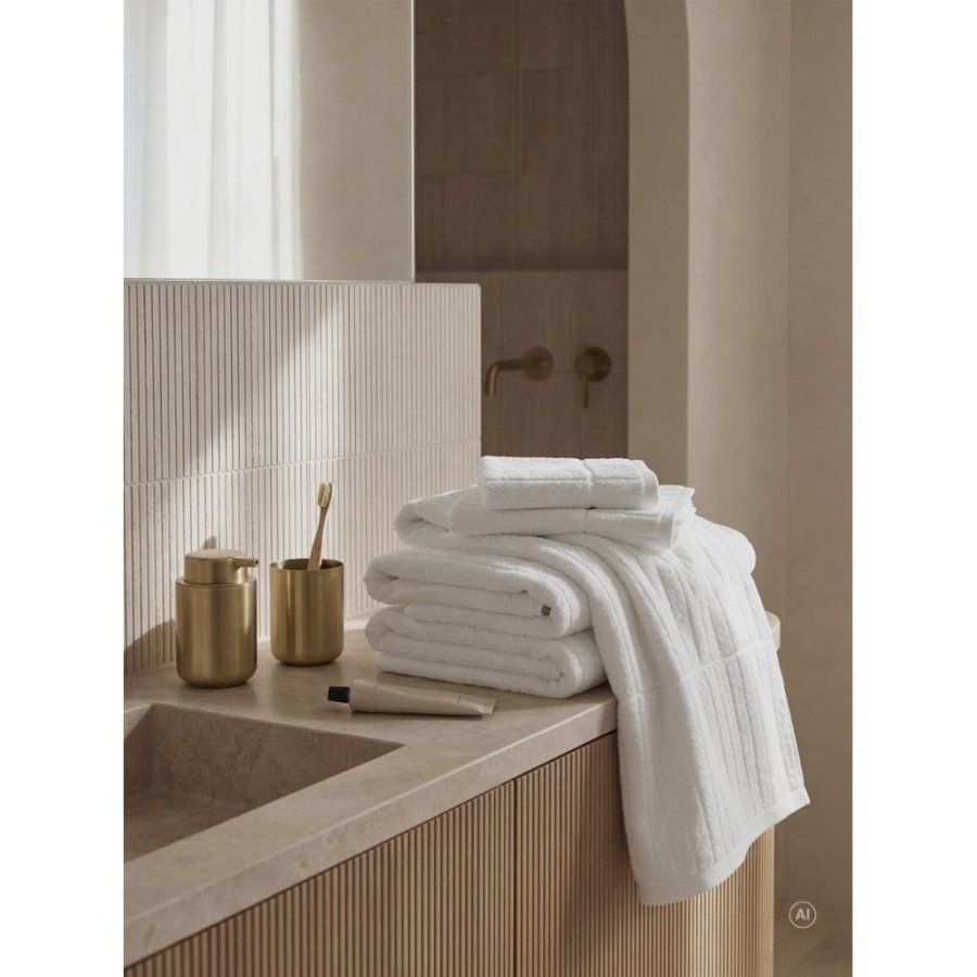 S&ouml;dahl Organic Essence Suite One H�ndkl�de 50x100 cm, Optisk Hvid