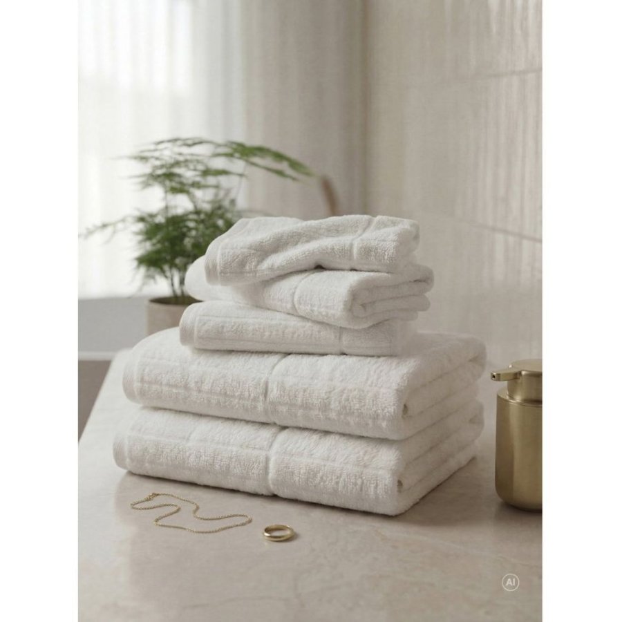 S&ouml;dahl Organic Essence Suite One H�ndkl�de 50x100 cm, Optisk Hvid