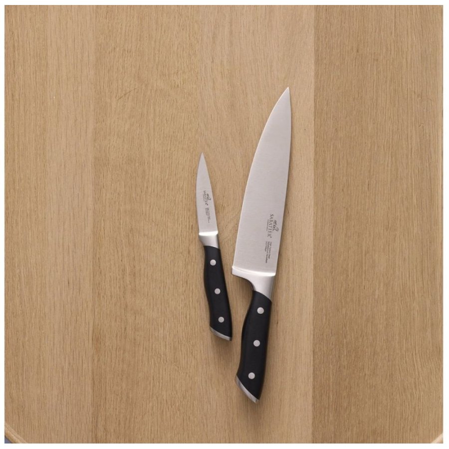 Lion Sabatier Hercules Messerset 2-teilig, Stahl/Schwarz