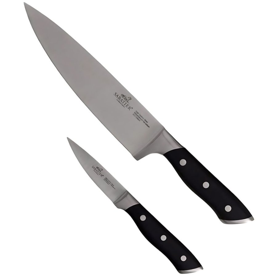 Lion Sabatier Hercules Messerset 2-teilig, Stahl/Schwarz