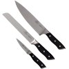 Lion Sabatier Hercules Knivs�t 3 Dele, St�l/Sort