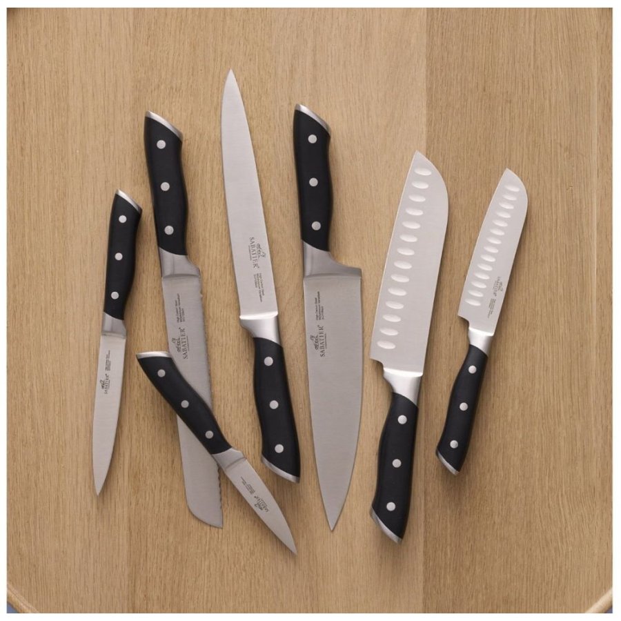 Lion Sabatier Hercules Messerset 7-teilig, Stahl/Schwarz