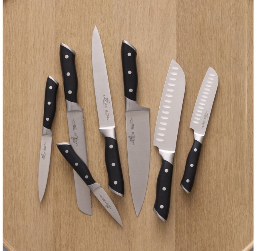 Lion Sabatier Hercules Messerset 7-teilig, Stahl/Schwarz