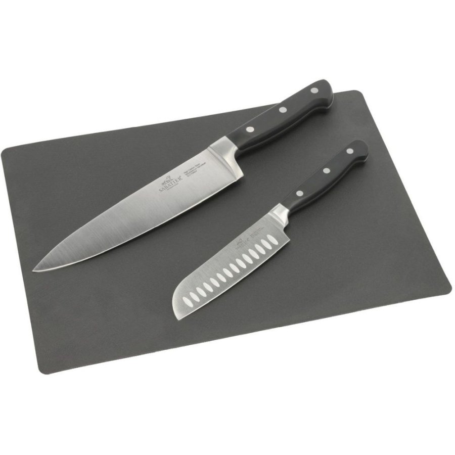 Lion Sabatier Pluton Messerset 2-teilig, Stahl/Schwarz