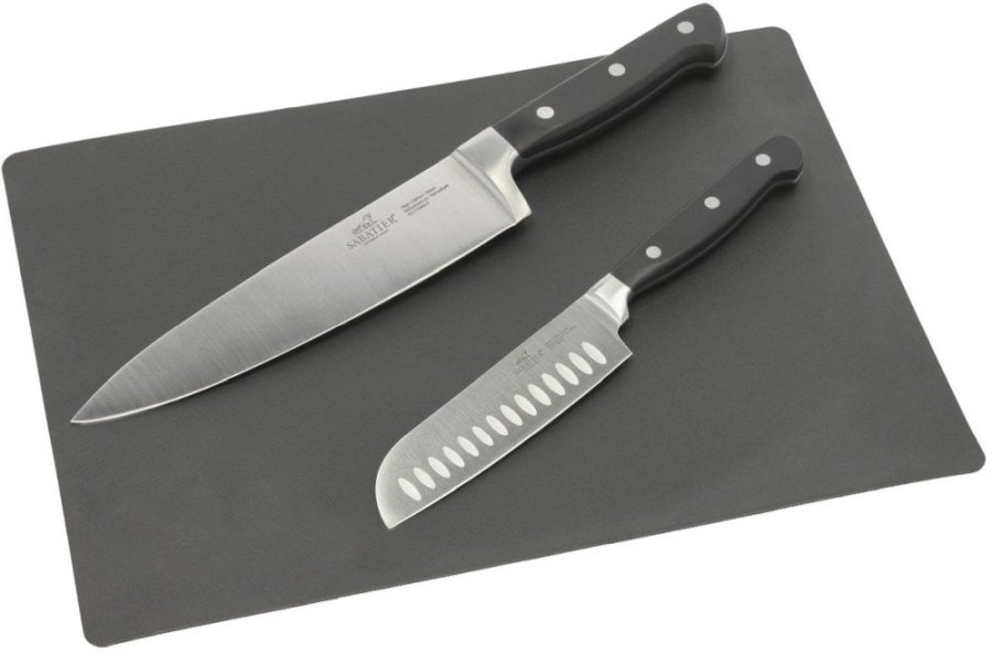 Lion Sabatier Pluton Messerset 2-teilig, Stahl/Schwarz