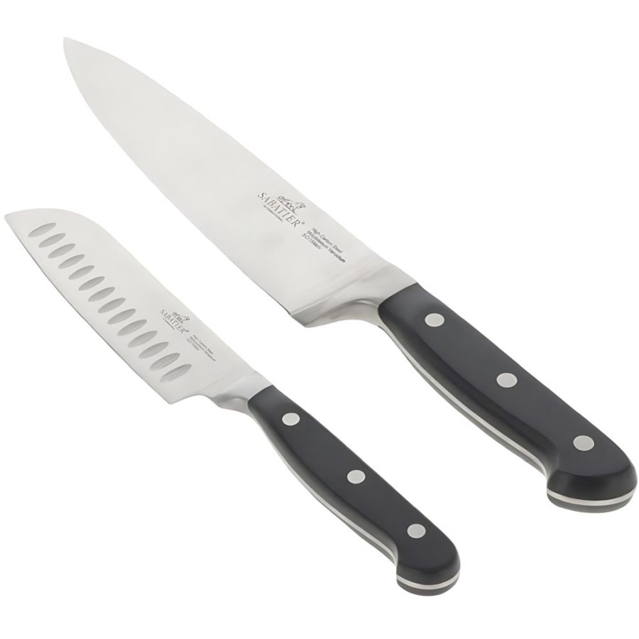 Lion Sabatier Pluton Messerset 2-teilig, Stahl/Schwarz