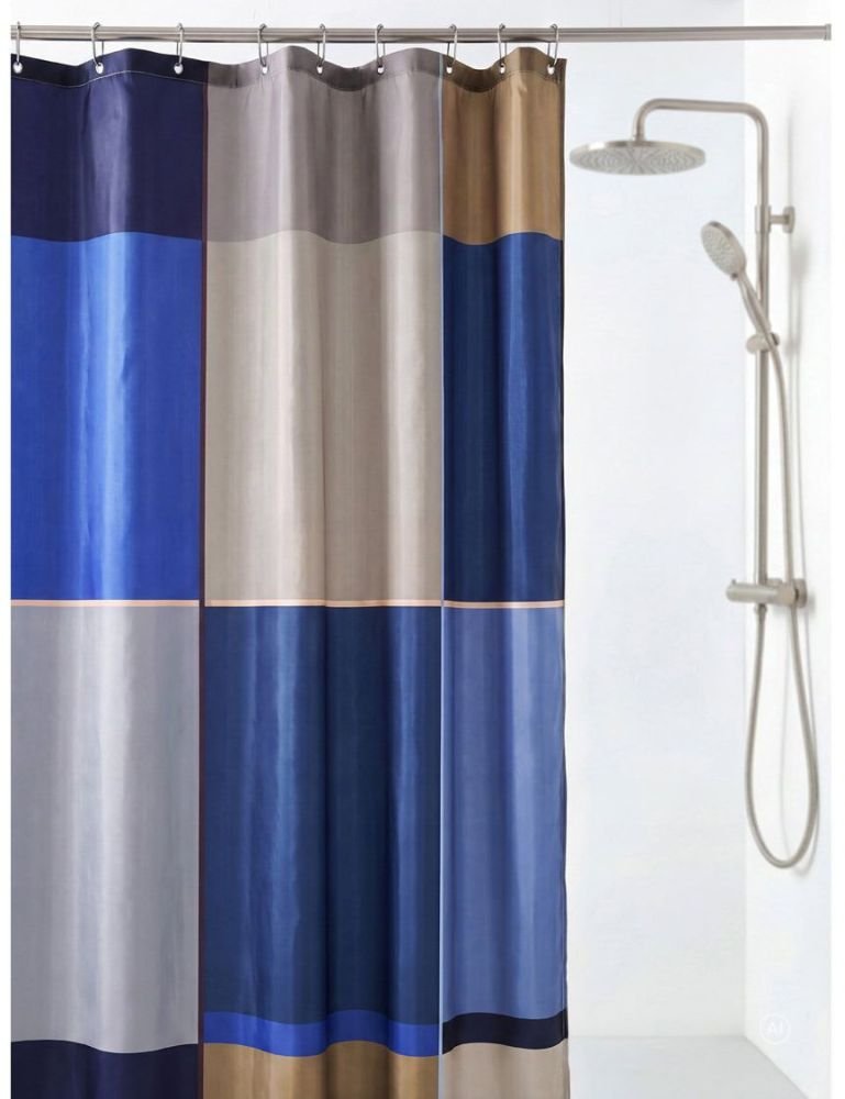 S&ouml;dahl Colour Block Badeforh�ng 180x200 cm, Bl�