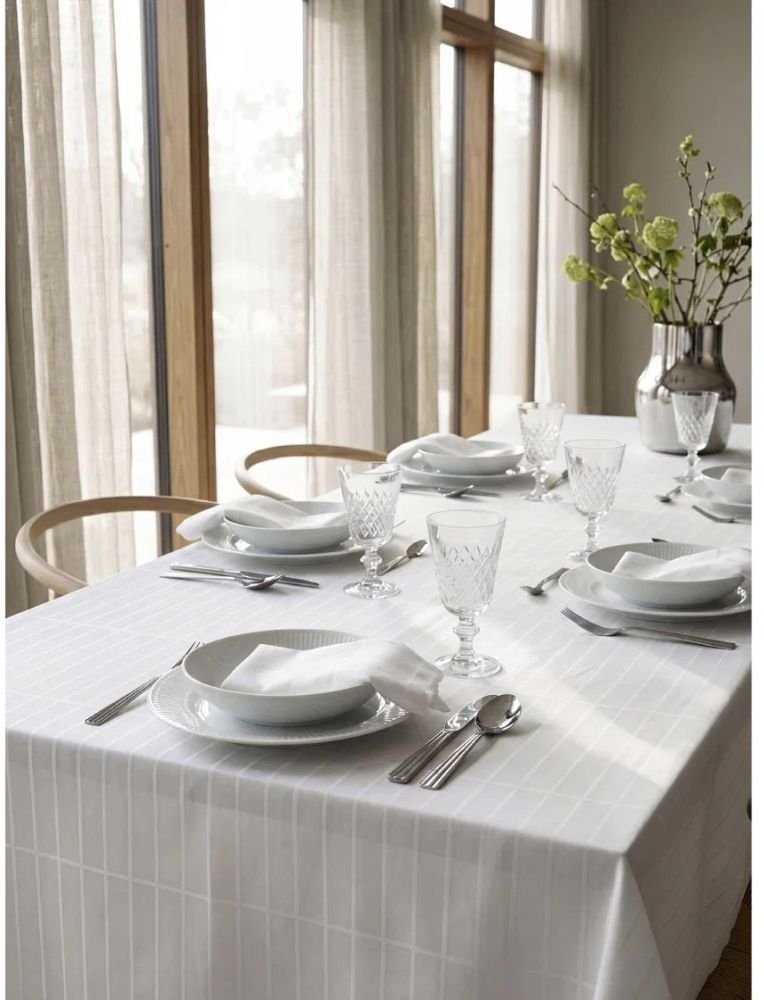 S&ouml;dahl Essence Suite One Damaskdug 150x220 cm, Optisk Hvid