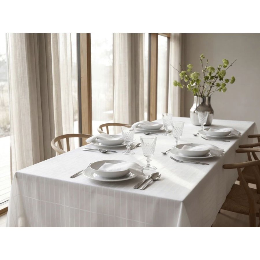S&ouml;dahl Essence Suite One Damaskdug 150x320 cm, Optisk Hvid