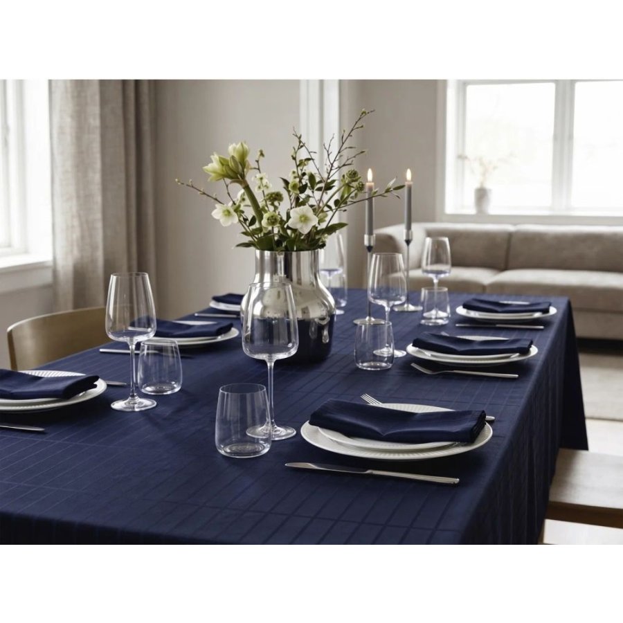 S&ouml;dahl Essence Suite One Damaskdug 150x320 cm, Navy Blue