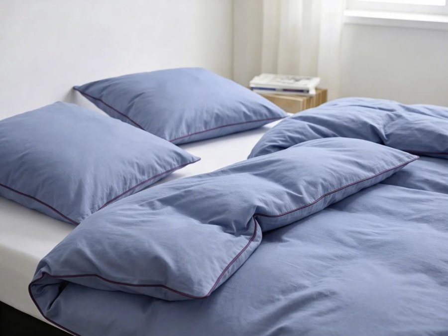 S&ouml;dahl Organic Edge Senget�j 140x220 cm, Skye Blue