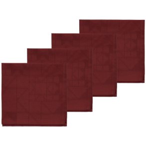 S&ouml;dahl Star Stofserviet 4 stk. 45x45 cm, R�d