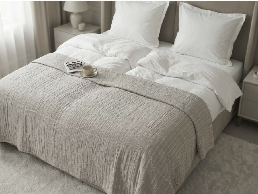 S�dahl Essence Suite One Bett�berwurf 250x260 cm, Nature